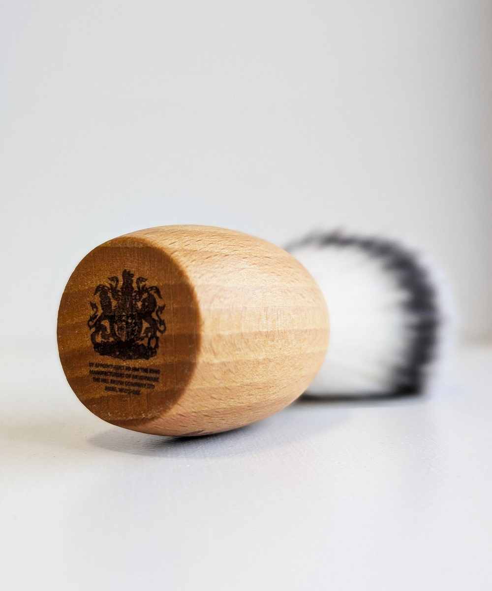 Natural by Hillbrush Synthetic Vegan Shaving Brush, Light Finish