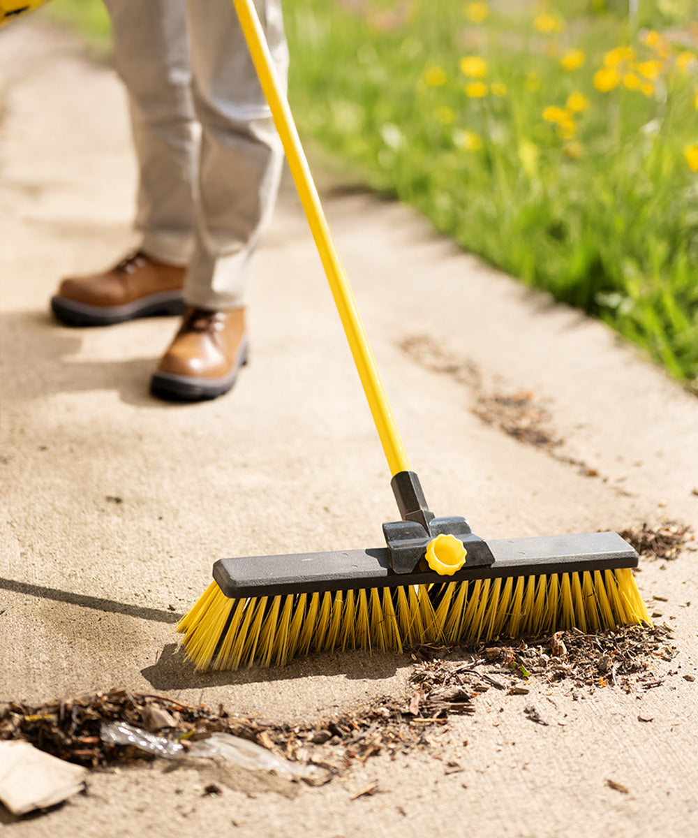 Tornado 14" Garden Broom With Telescopic Handle