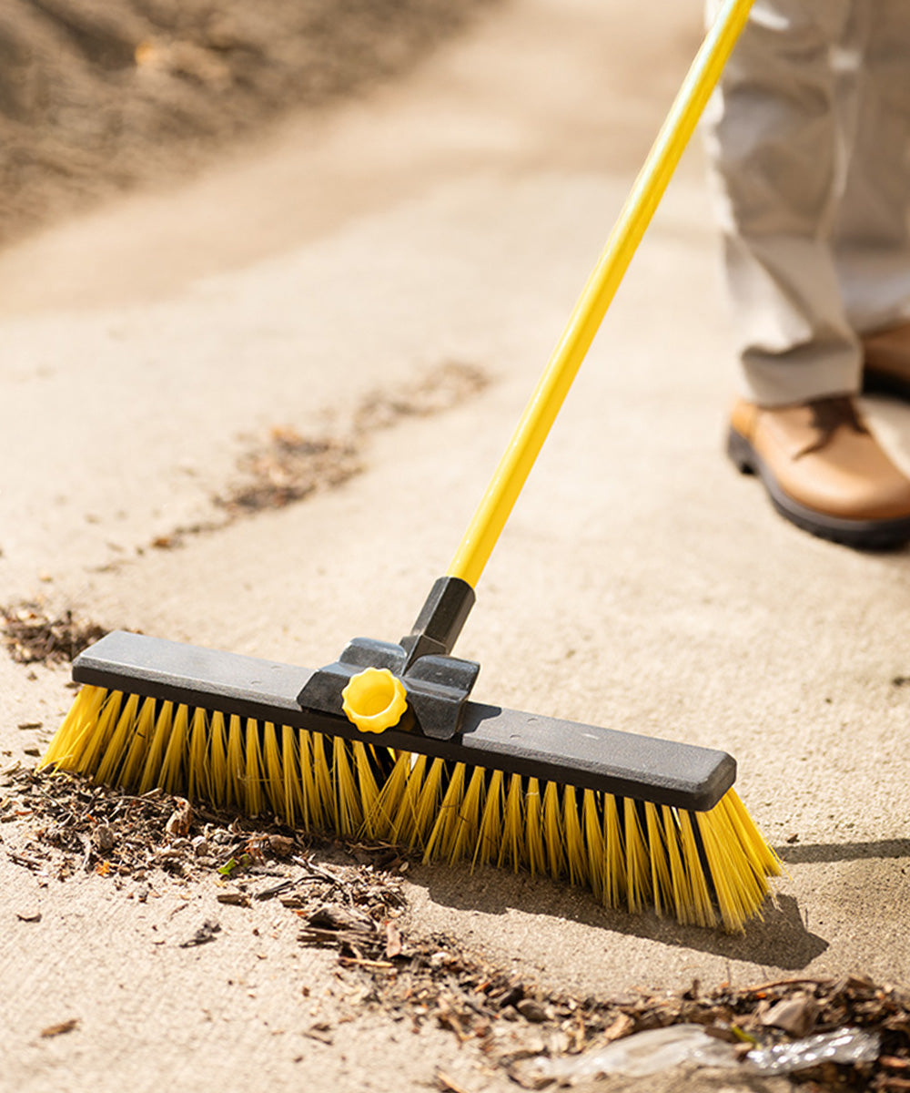 Tornado 14" Garden Broom With Telescopic Handle