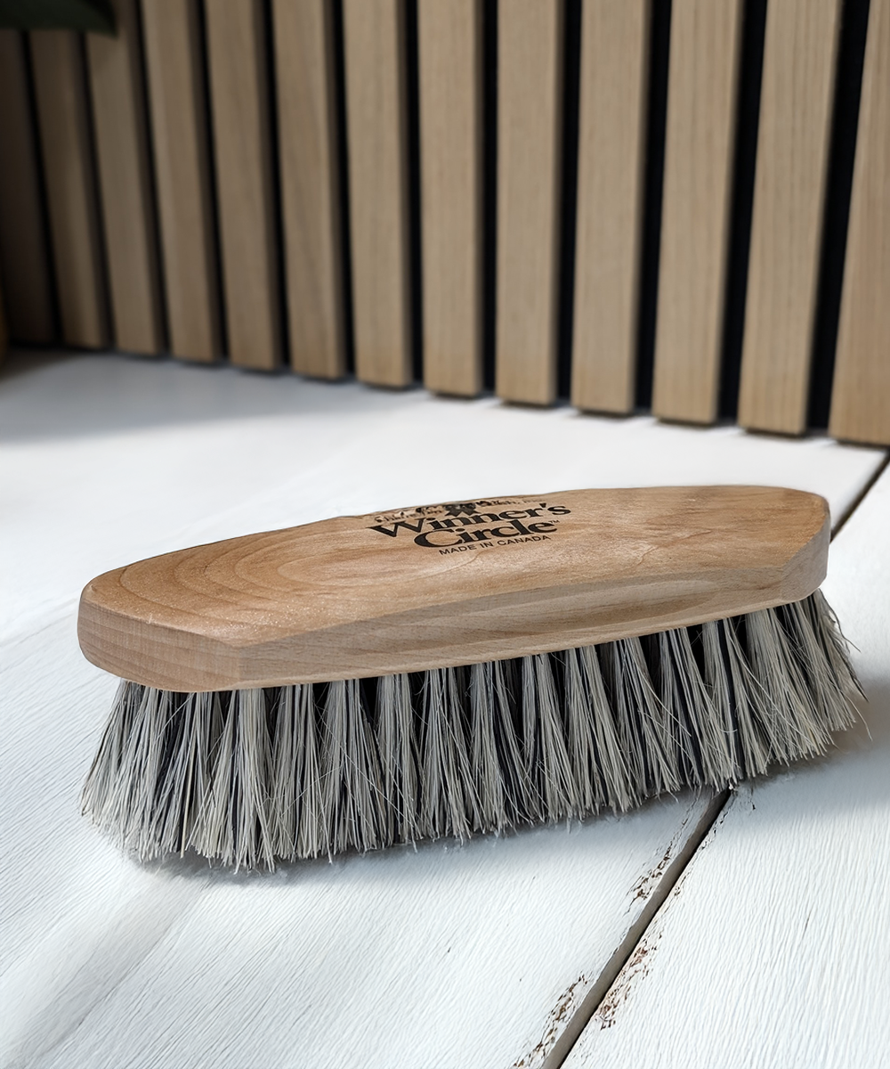 8 ¼'' Champion Brush Winner’s Circle® Stiff Grey English Fibre Dandy Brush