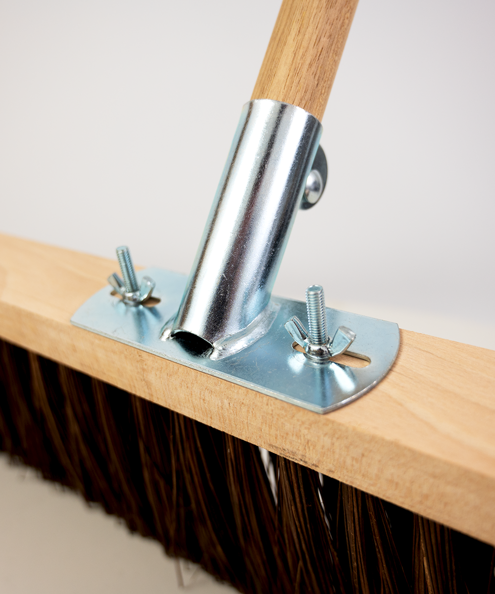 Traditional Wooden Broom With Handle & Stay - Stiff