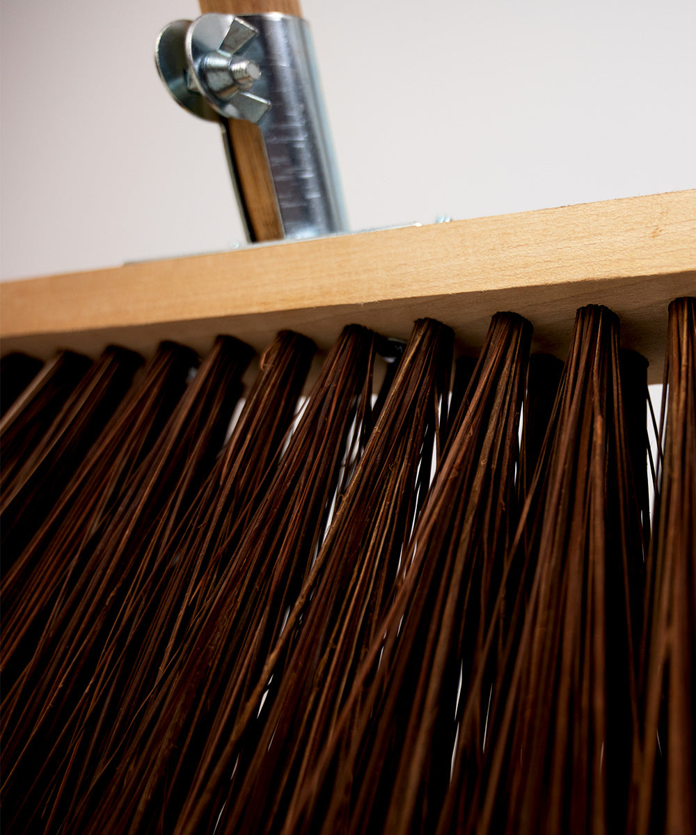 Traditional Wooden Broom With Handle & Stay - Stiff