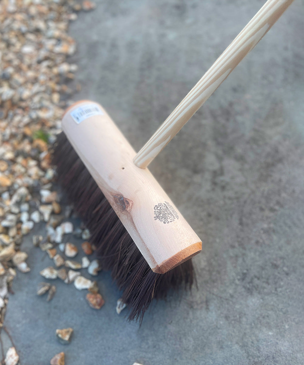 Finest by Hillbrush Wooden Yard Broom - Stiff