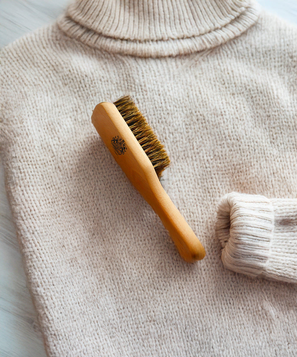 Clothes Brush - Soft Natural Fibre - Fabric Brush Cashmere
