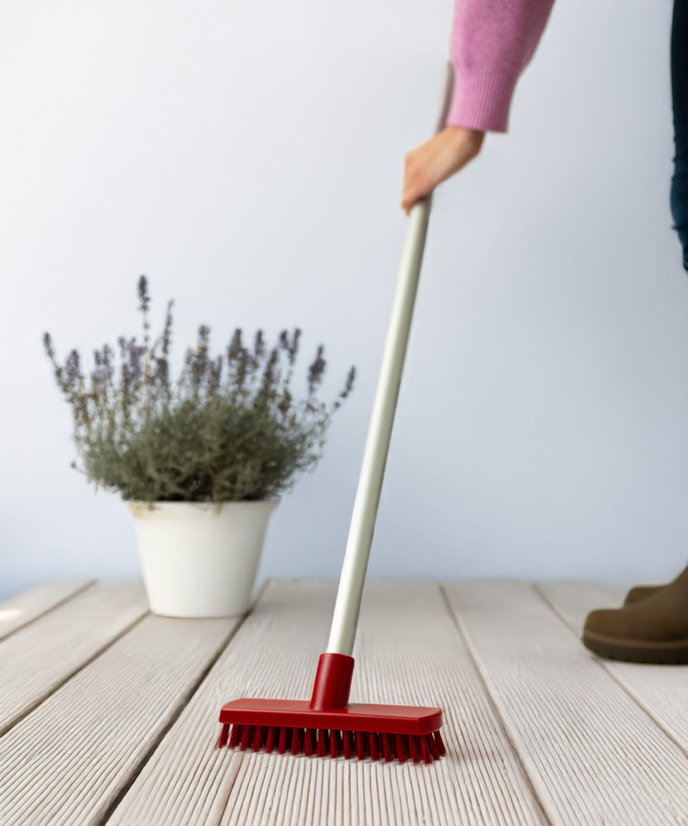 Everyday Deck Scrub Brush 215mm - Red (Stiff)