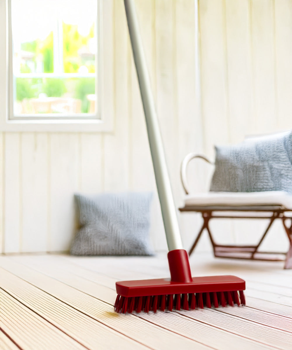 Everyday Deck Scrub Brush 215mm - Red (Stiff)