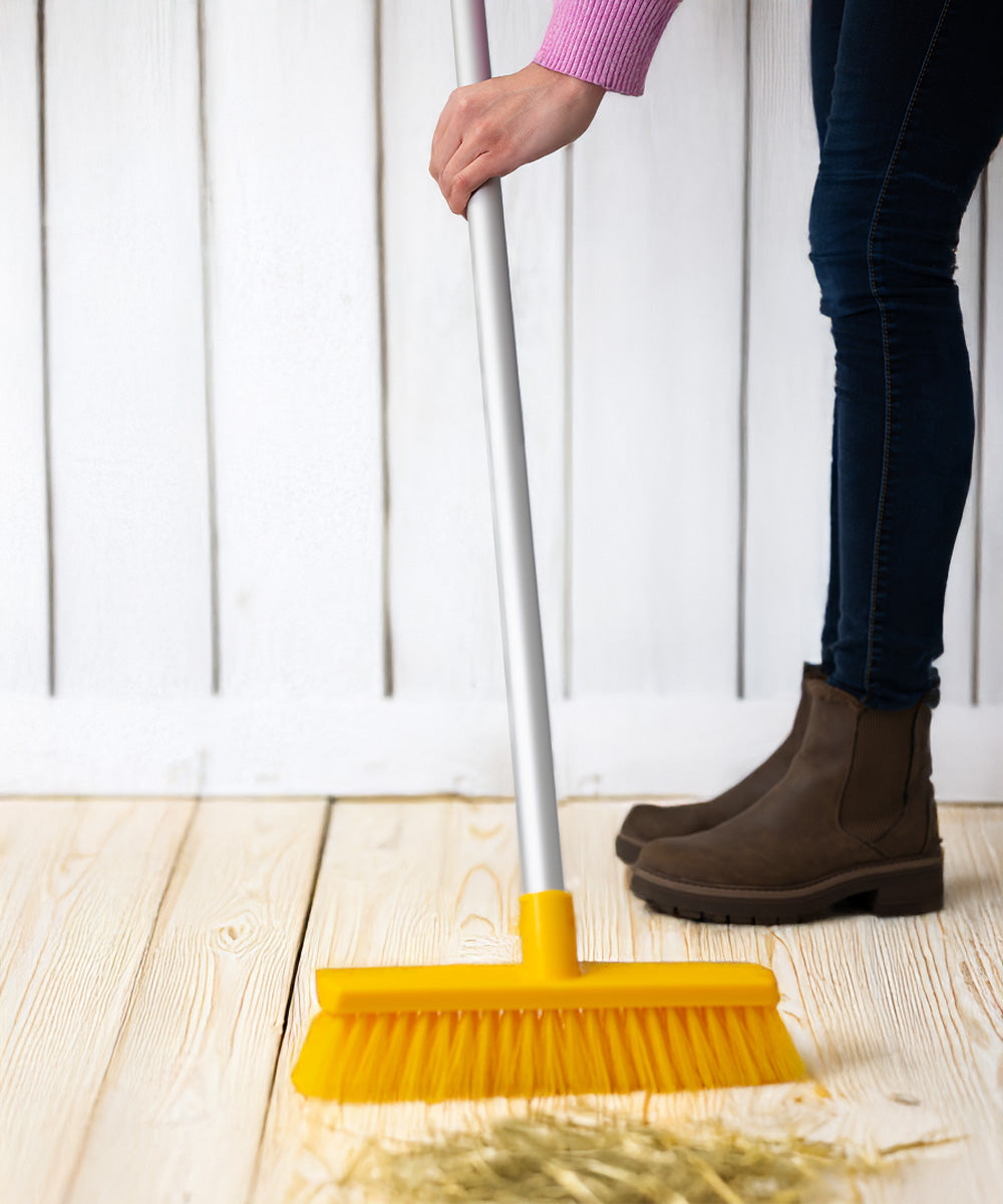 Everyday Sweeping Broom 280mm - Yellow (Stiff)