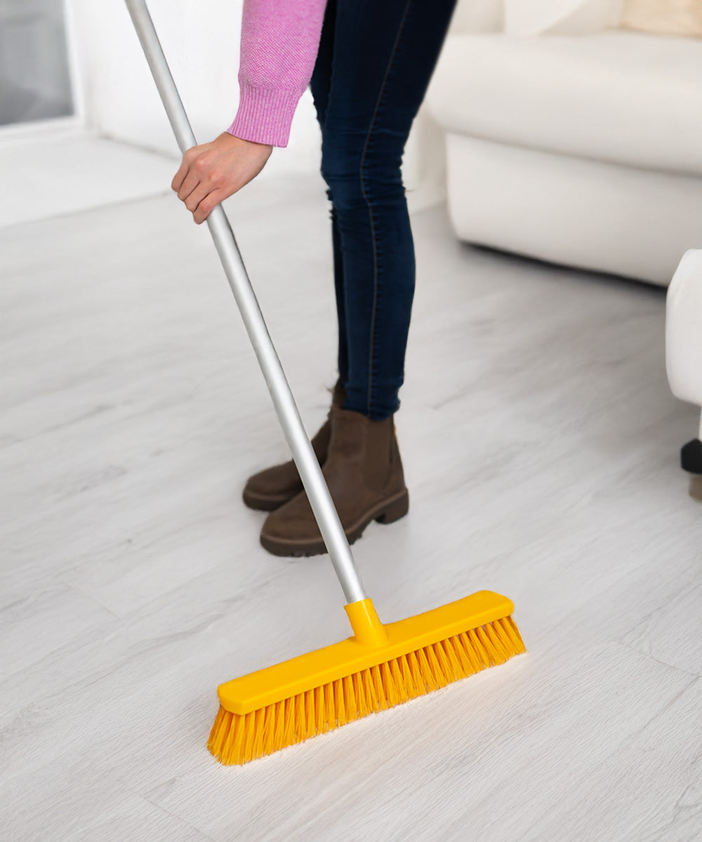 Everyday Wide Sweeping Broom 380mm - Yellow (Soft)