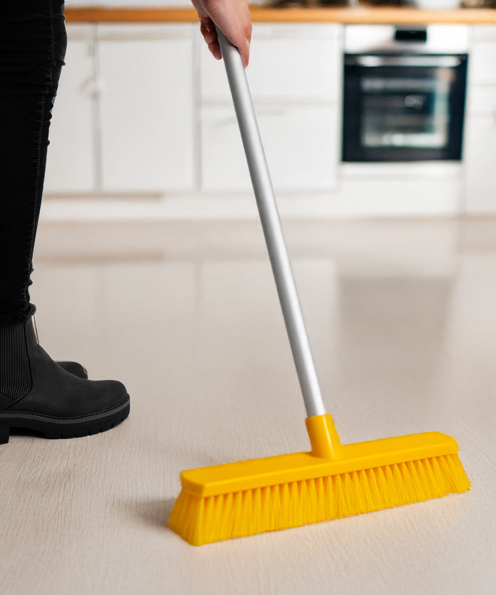 Everyday Wide Sweeping Broom 380mm - Yellow (Soft)
