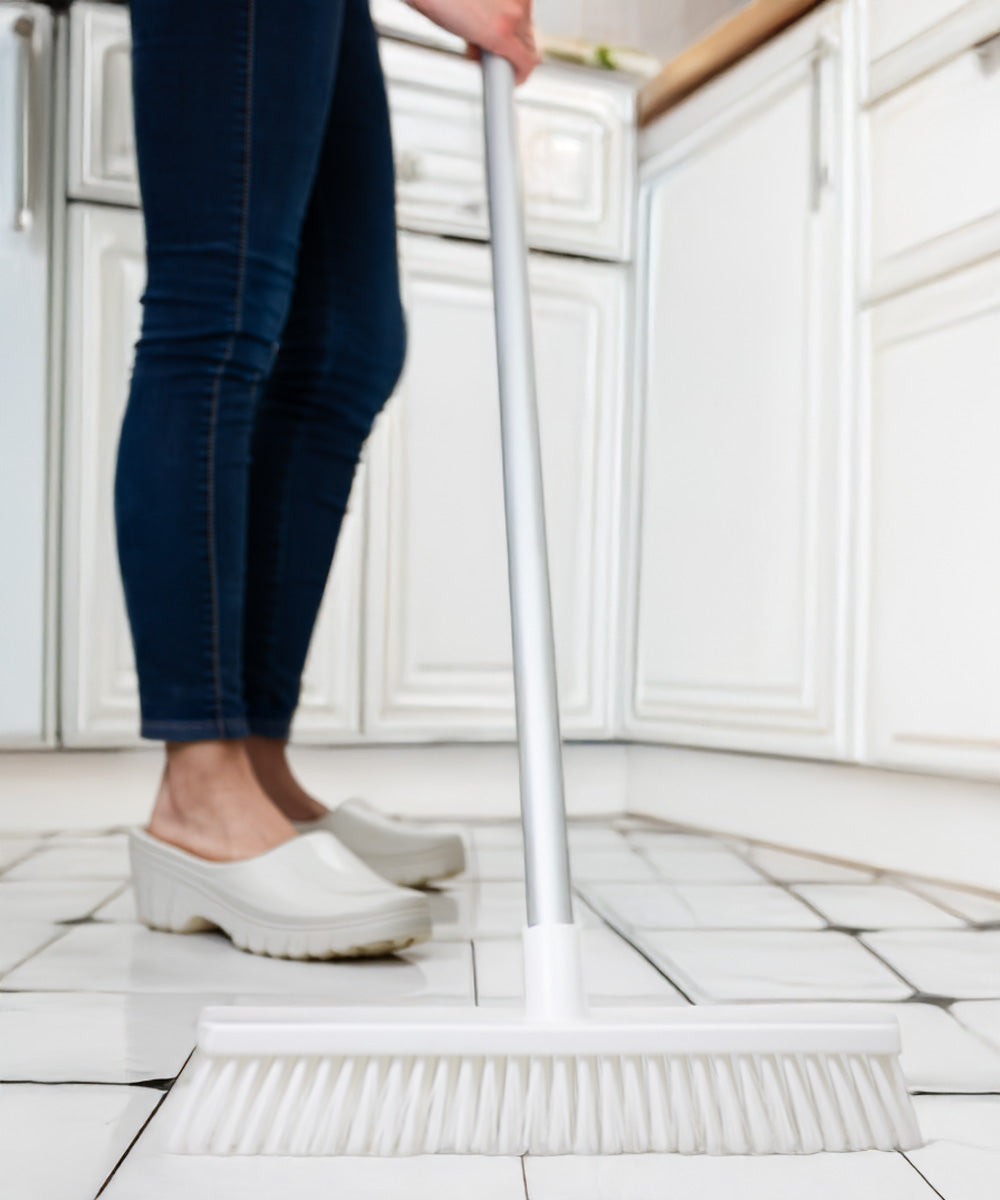 Everyday Wide Sweeping Broom 380mm - White (Stiff)