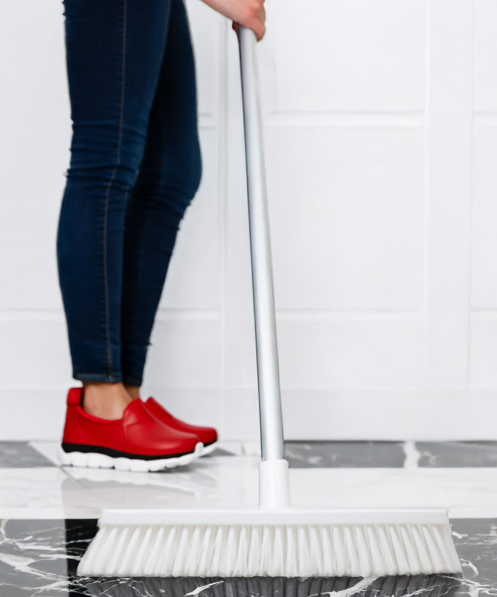Everyday Wide Sweeping Broom 380mm - White (Stiff)