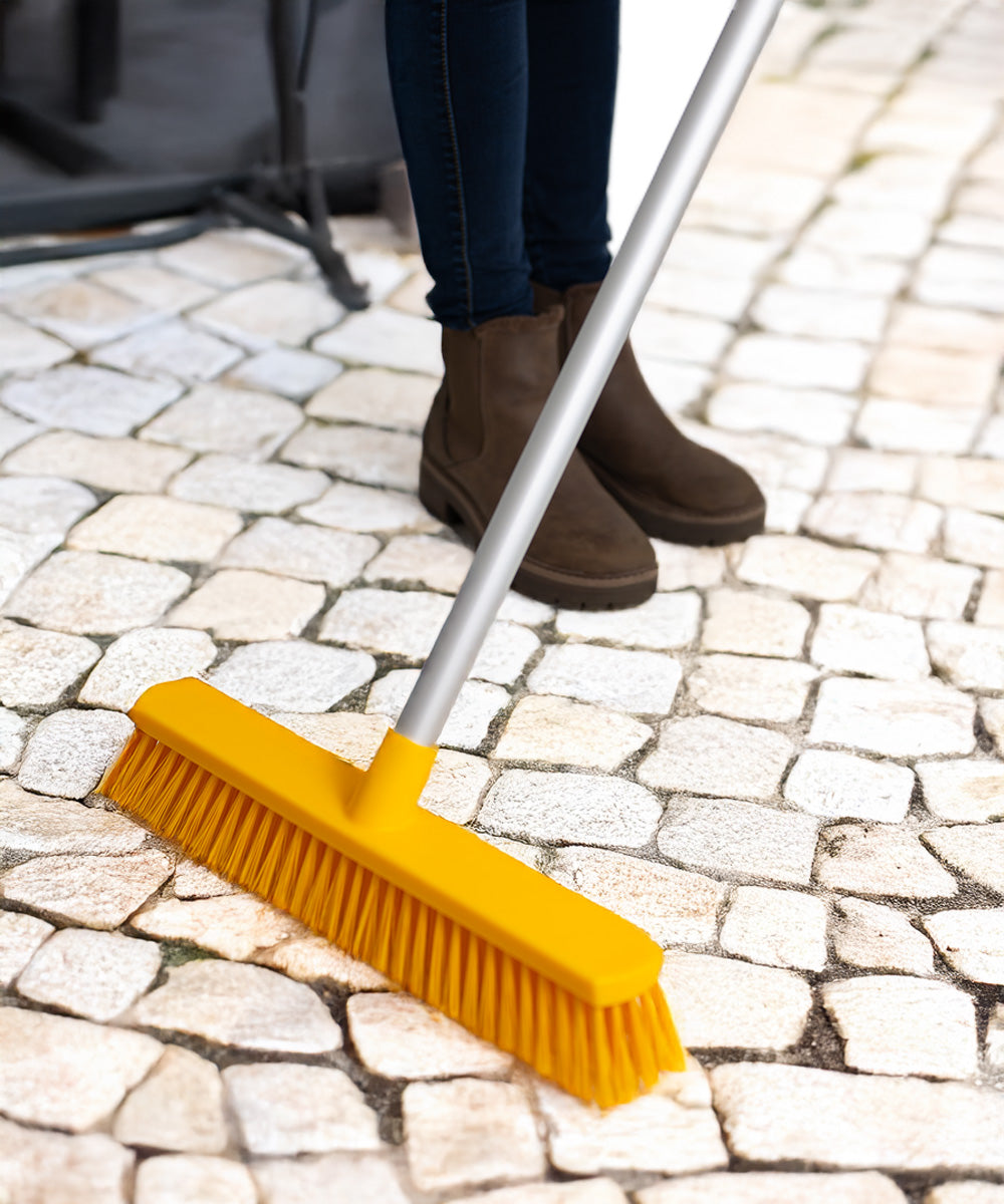 Everyday Wide Sweeping Broom 380mm - Yellow (Stiff)