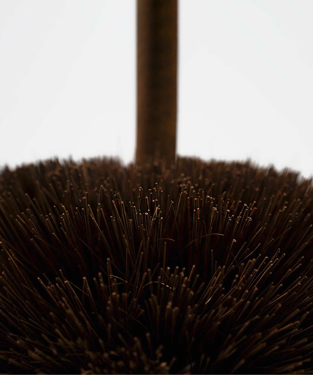 Finest by Hillbrush Quality Domed Boot-wiping Mud Scraper With Fitted Handle - Stiff