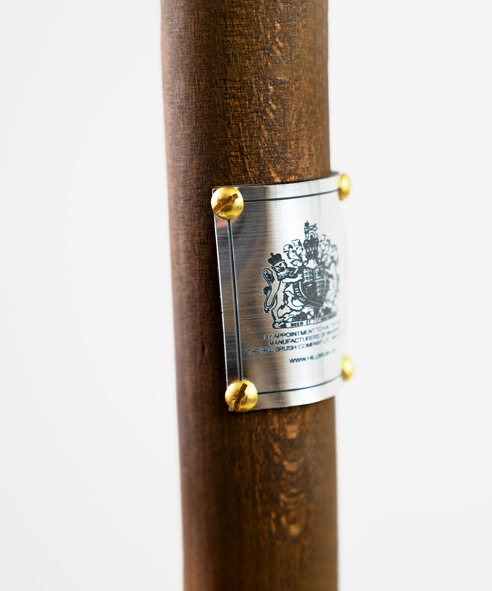 Finest by Hillbrush Quality Domed Boot-wiping Mud Scraper With Fitted Handle - Stiff