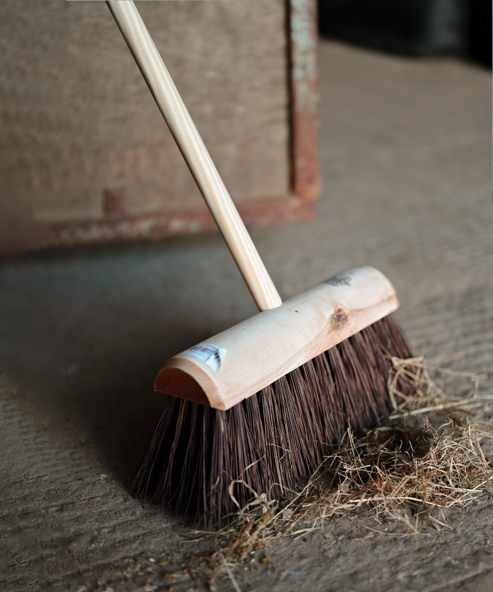 Finest by Hillbrush Wooden Yard Broom  - Stiff