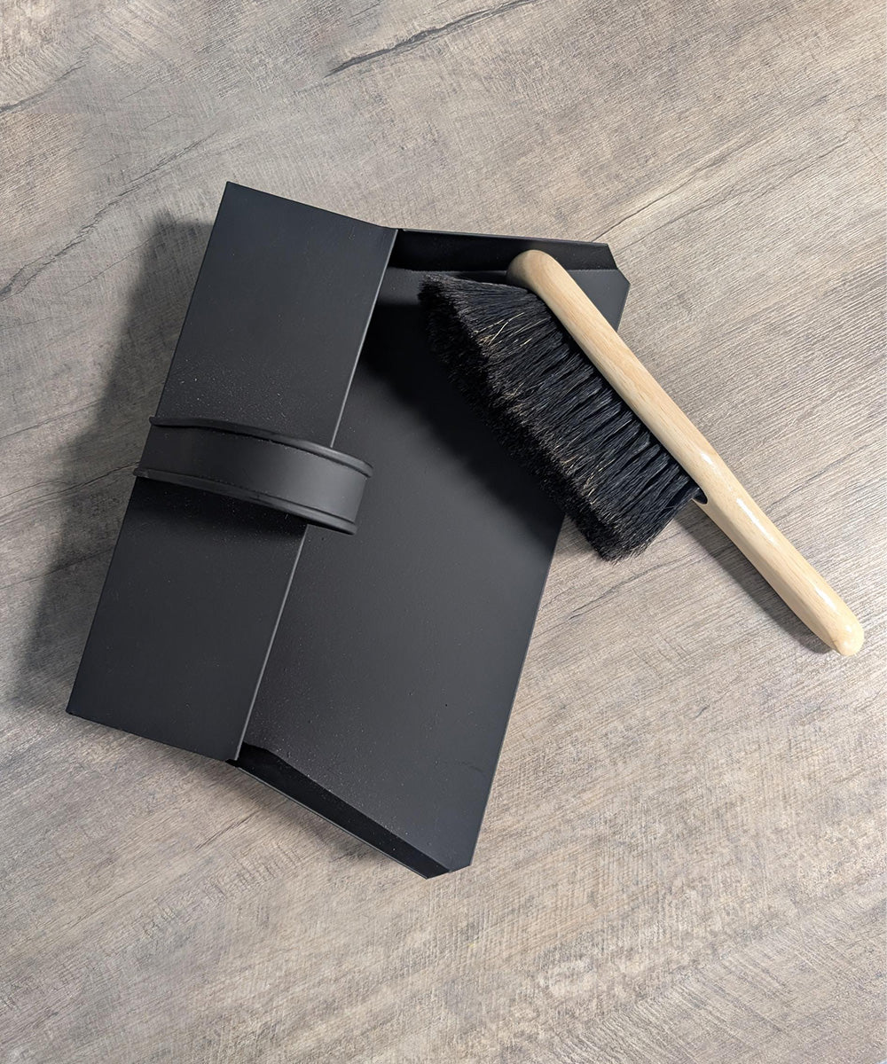 Finest by Hillbrush Dustpan & Boar Bristle Brush Set (Extra Soft)