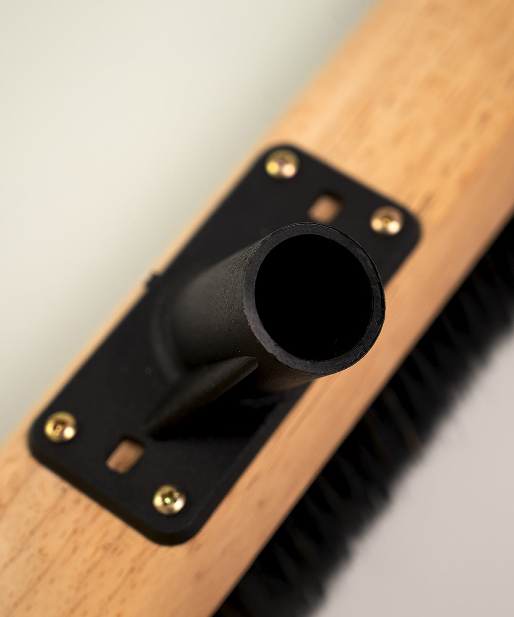 Finest by Hillbrush Wooden Platform Broom With Socket & Handle - Extra Soft