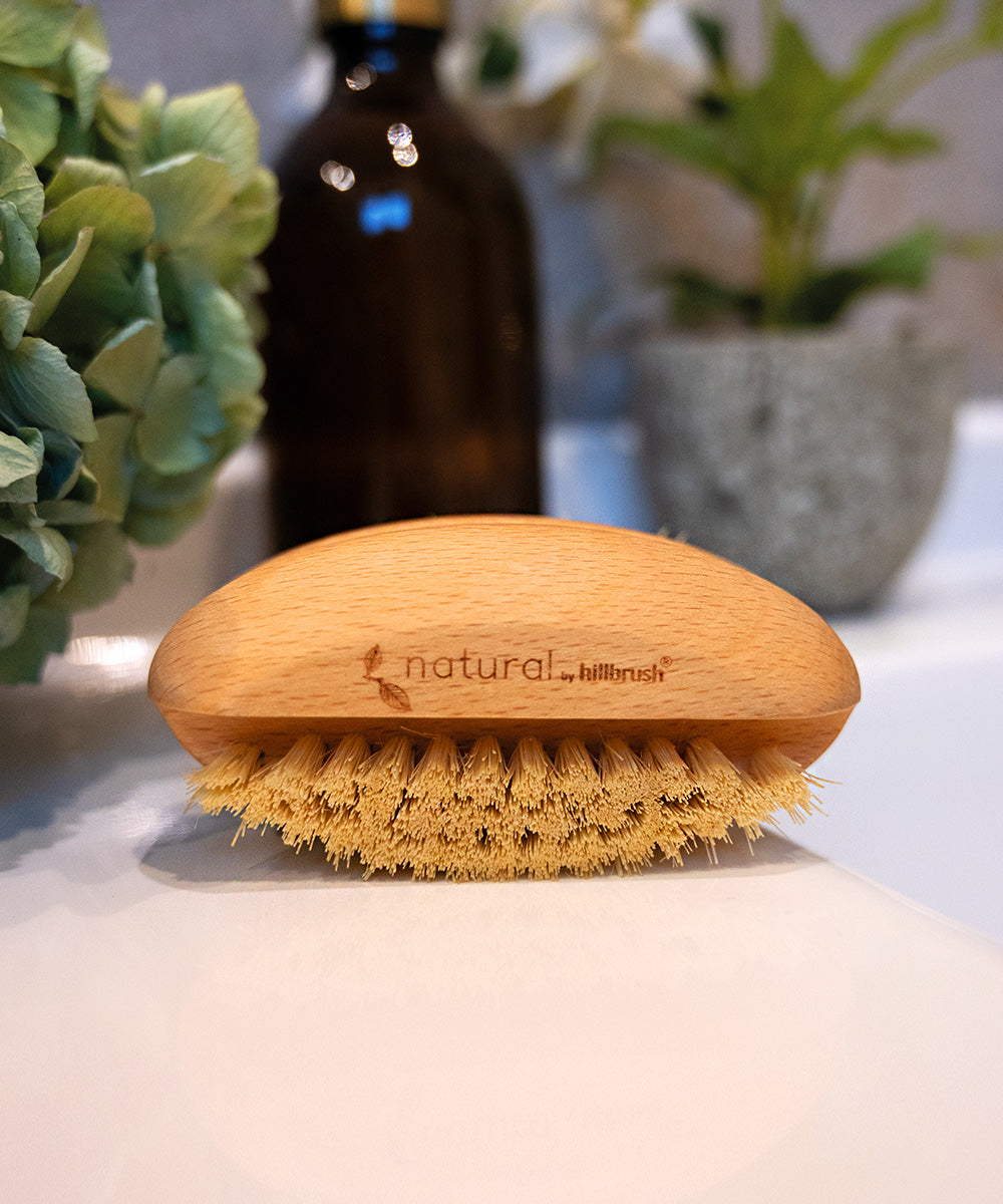 Natural by Hillbrush Nail Brush Dual Fill - Stiff