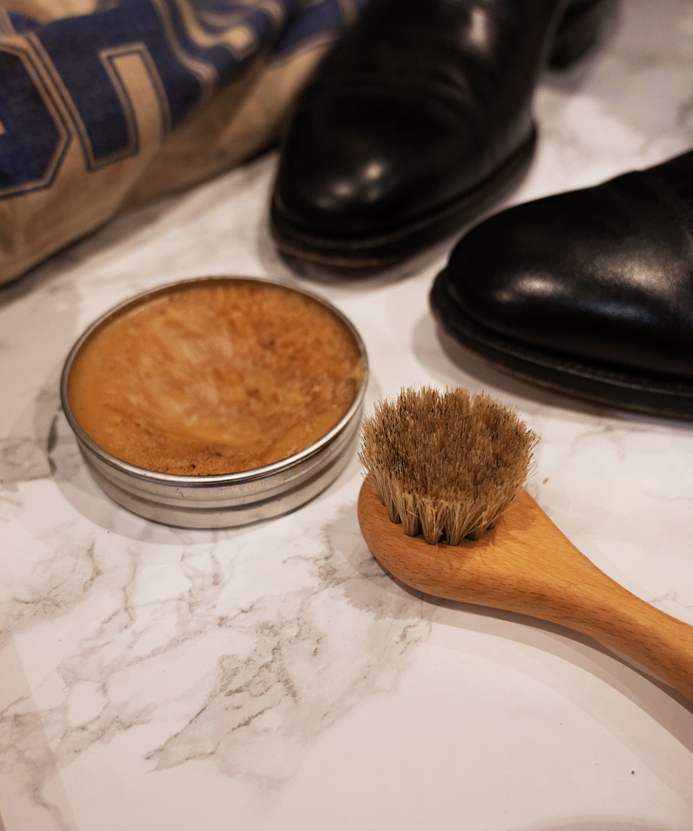 Natural by Hillbrush Shoe Polish & Shine Brush - Stiff