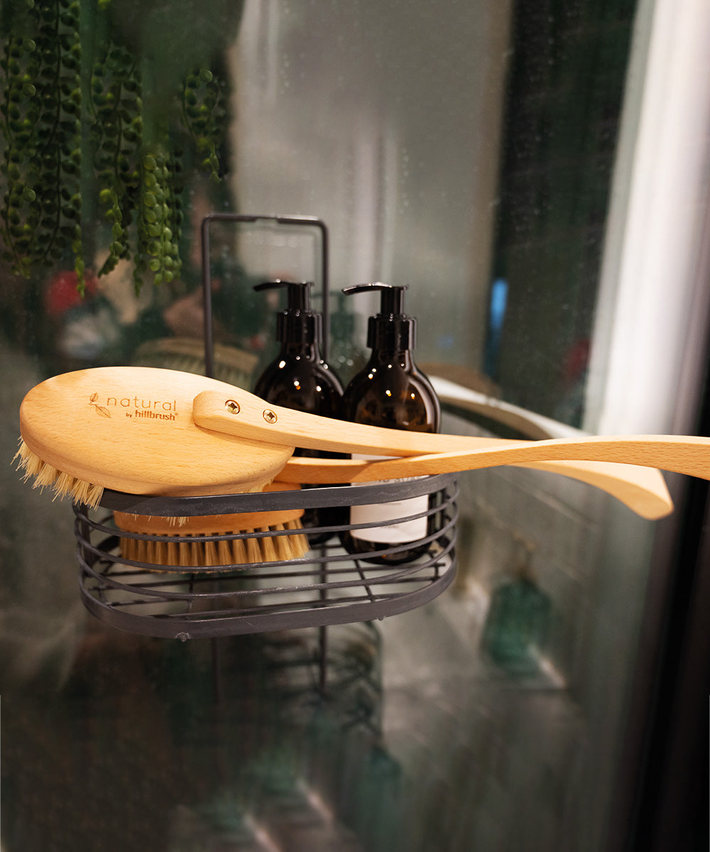 Natural by Hillbrush Long Handled Bath Brush - Soft