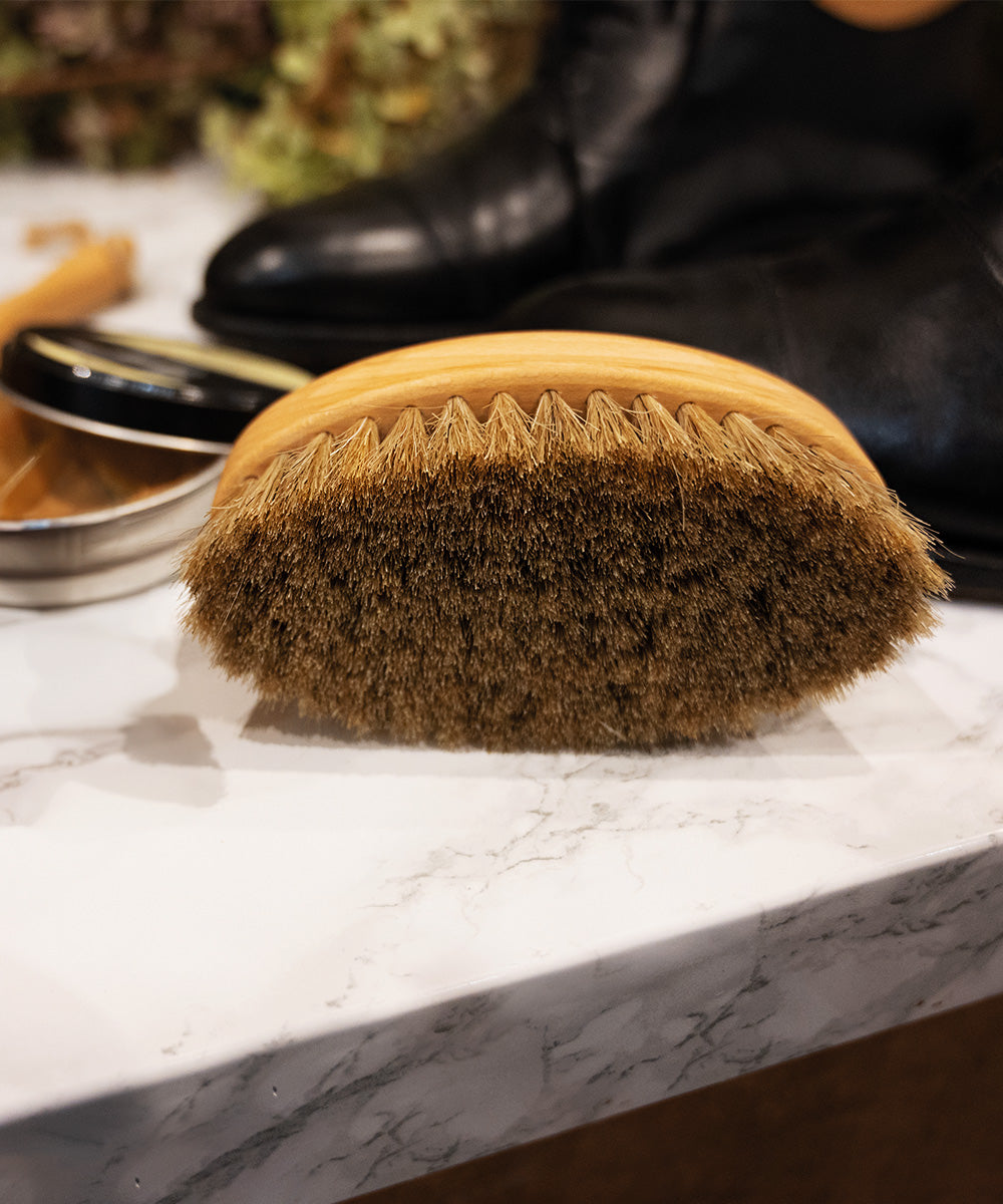 Natural by Hillbrush Large Shoe Shine Brush - Soft