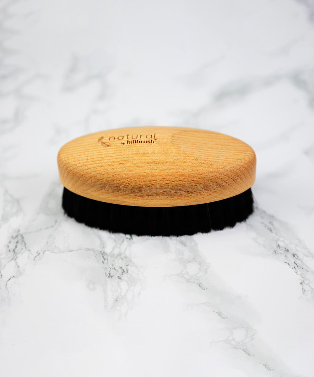 Natural by Hillbrush Large Dark Shoe Shine Brush - Soft