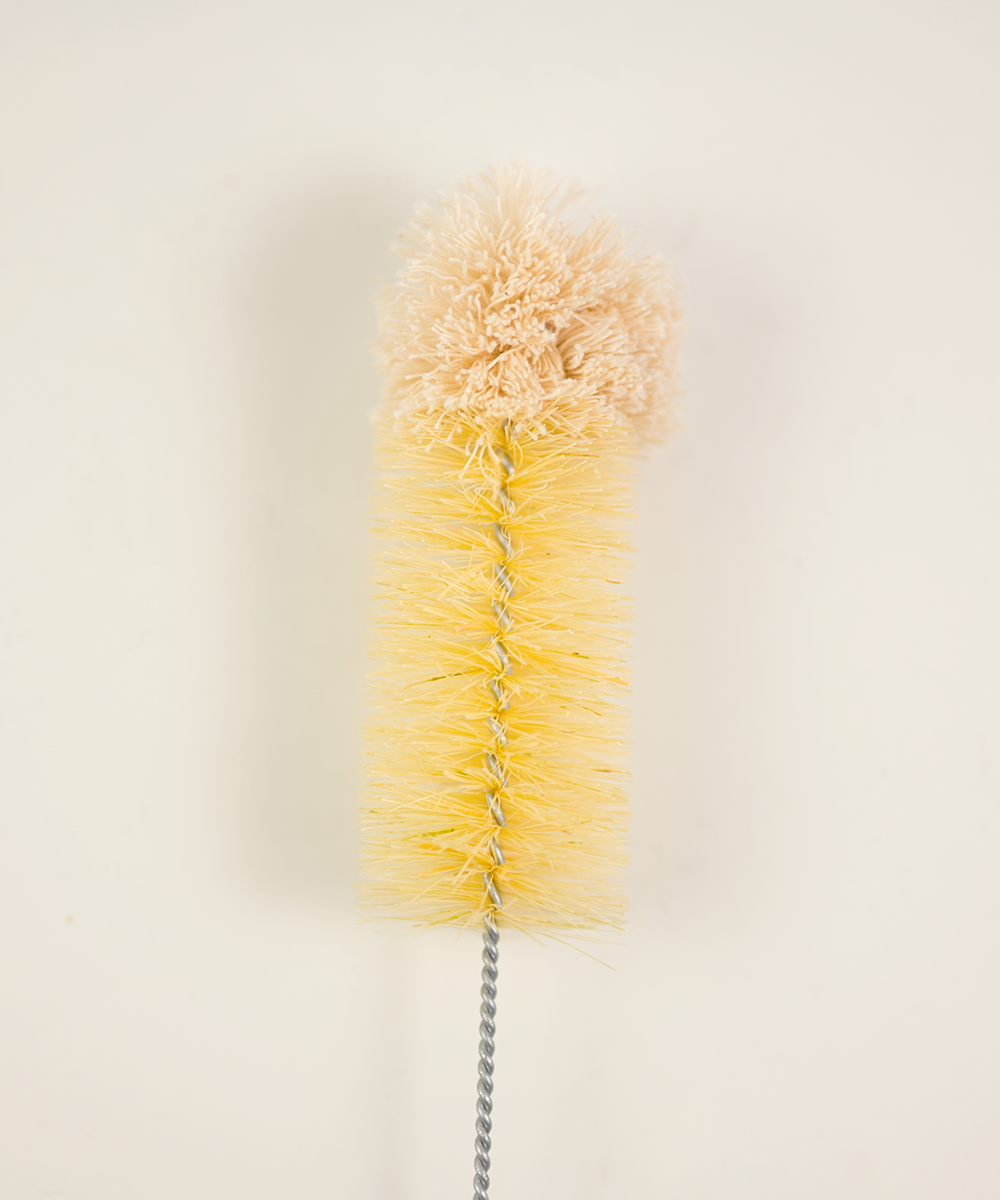 Natural by Hillbrush Bottle Brush – 40mm Diameter (Tampico & Cotton)