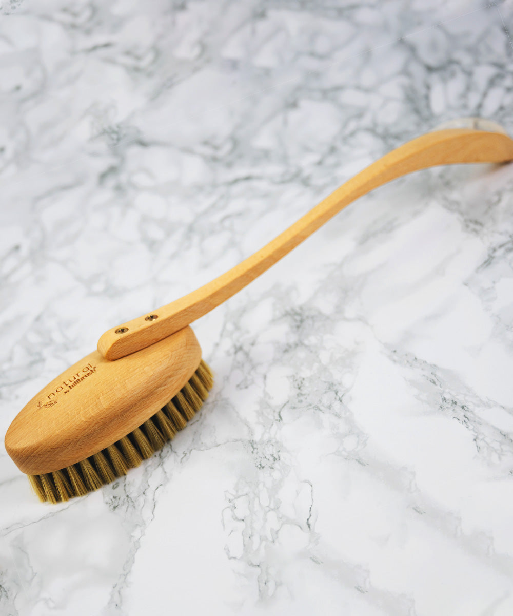 Natural by Hillbrush Long Handled Bath Brush - Soft