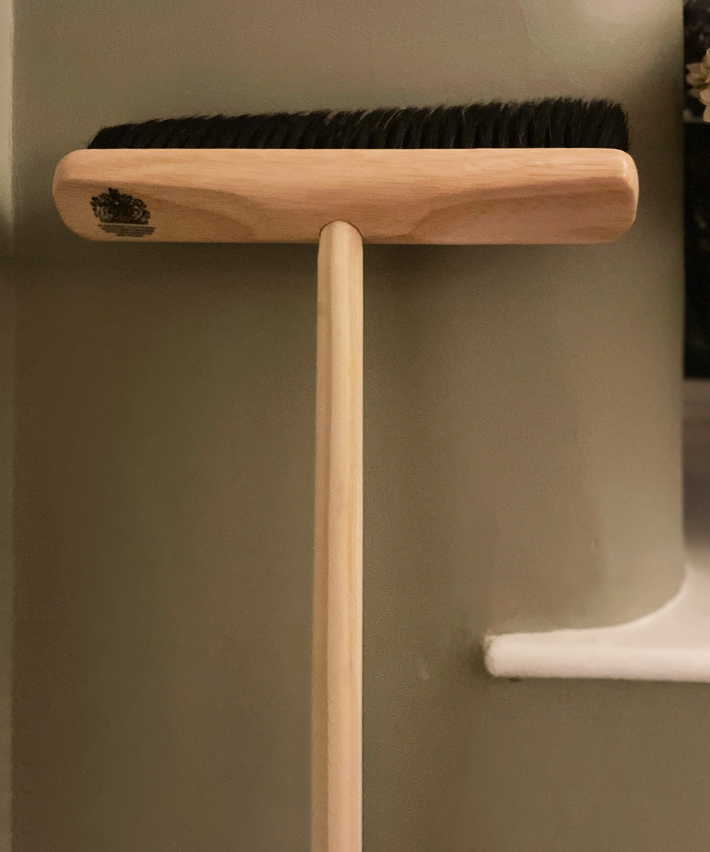 Finest by Hillbrush Wooden Broom With Handle & Stay - Extra Soft