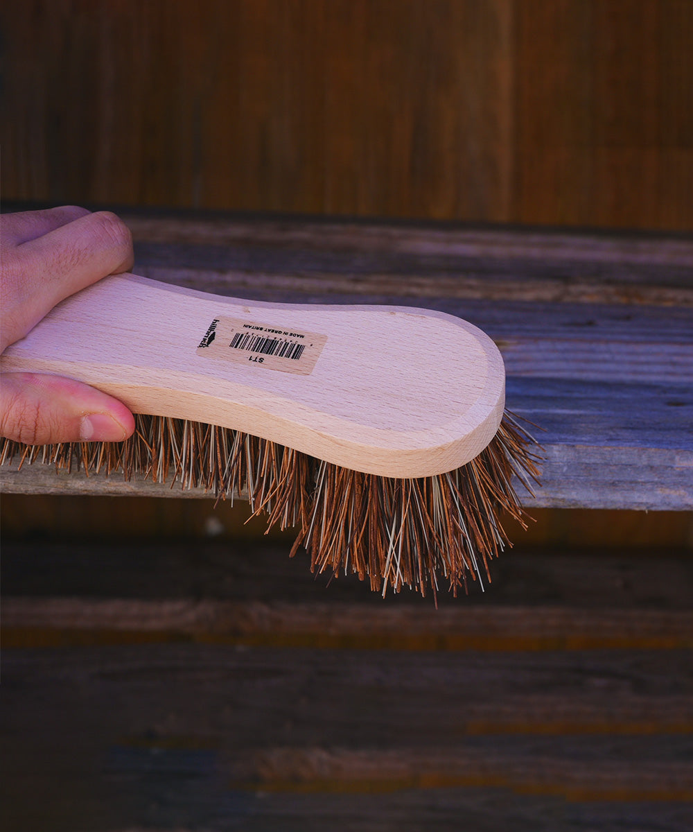 Finest by Hillbrush Quality Wooden Scrubbing Brush  - Stiff