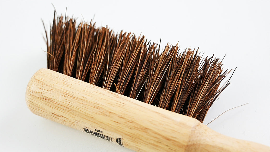 Traditional Wooden Hand Brush  - Medium Stiff