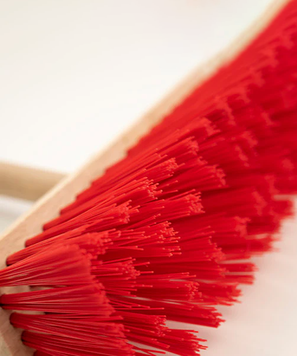 Everyday Wooden Yard Broom With Handle - Stiff