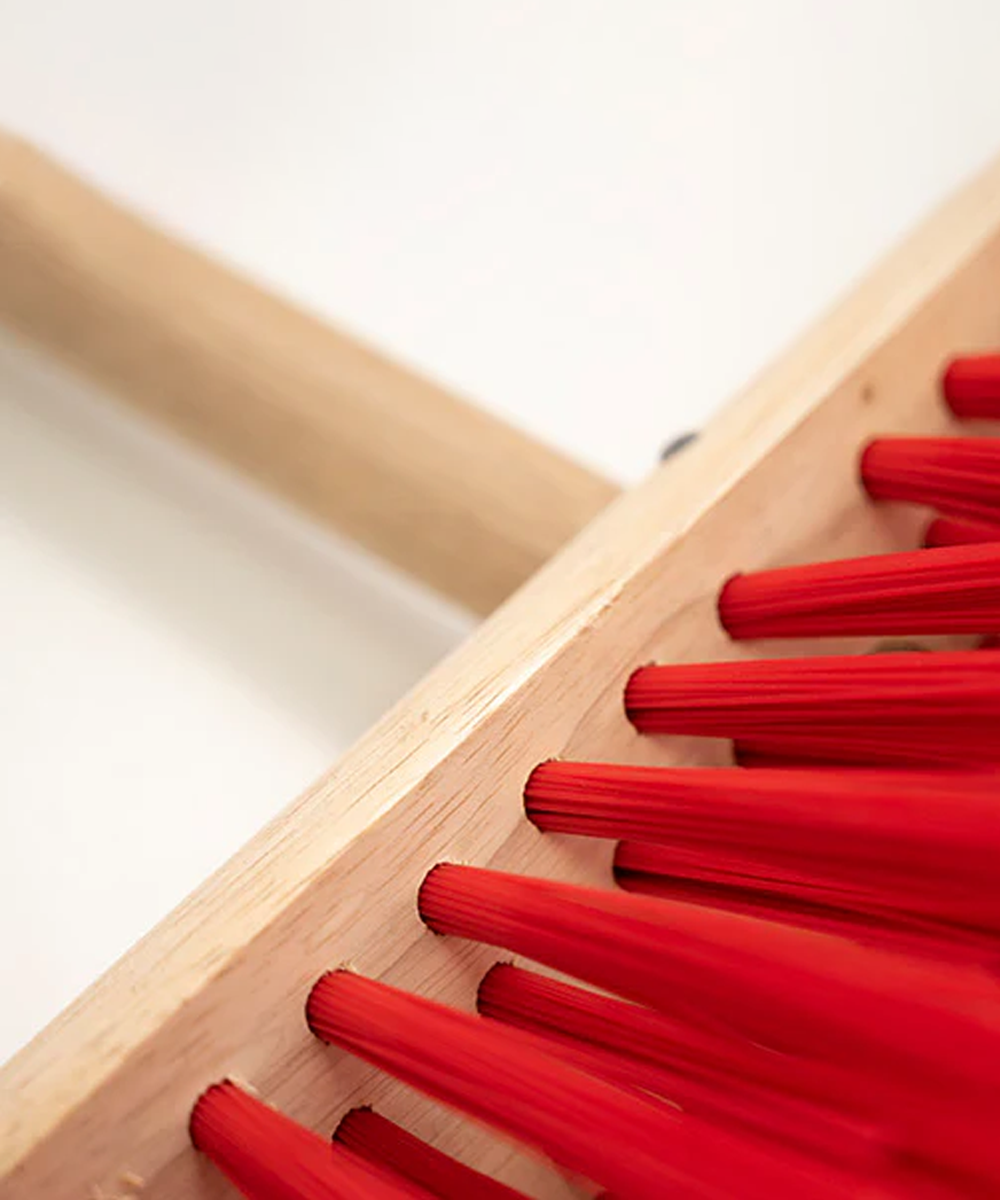 Everyday Wooden Yard Broom With Handle - Stiff