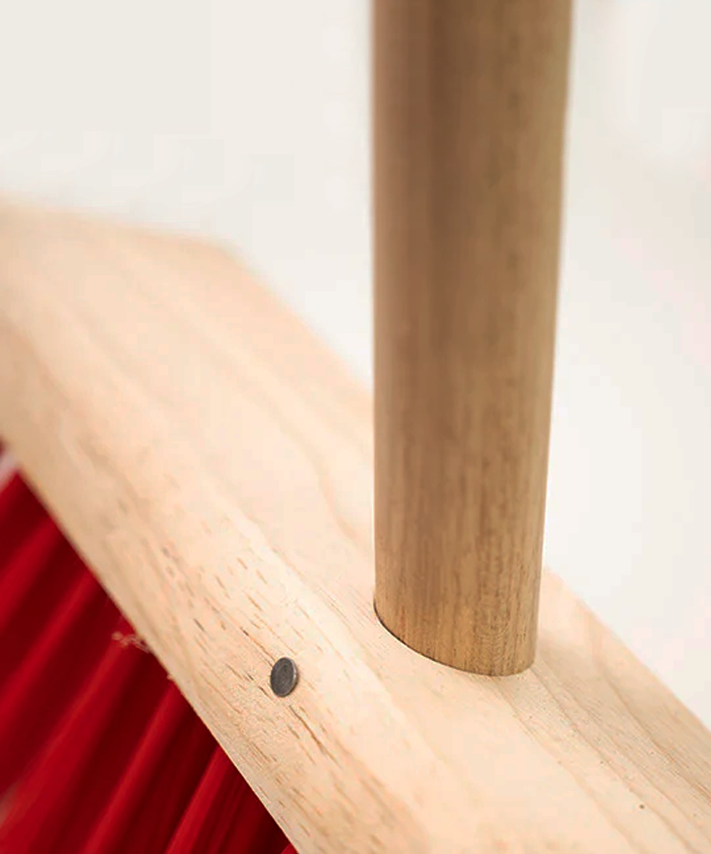 Everyday Wooden Yard Broom With Handle - Stiff