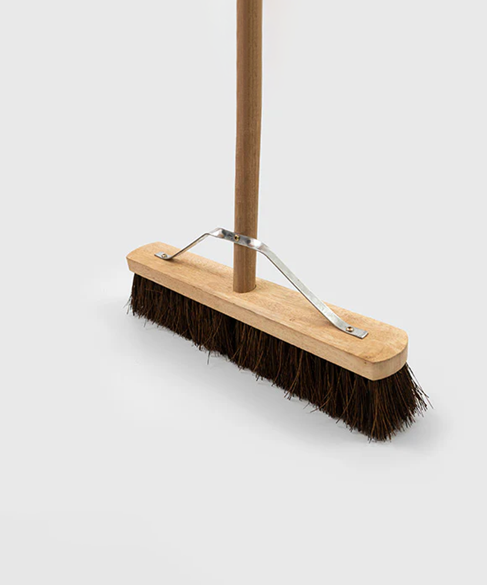 Everyday Wooden Platform Broom With Handle & Stay - Stiff