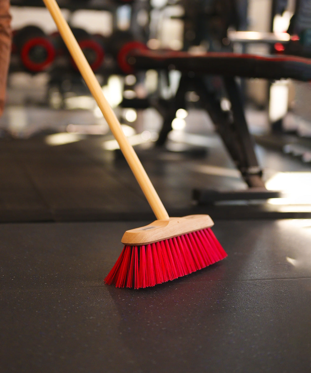 Traditional Wooden Broom With Handle - Stiff