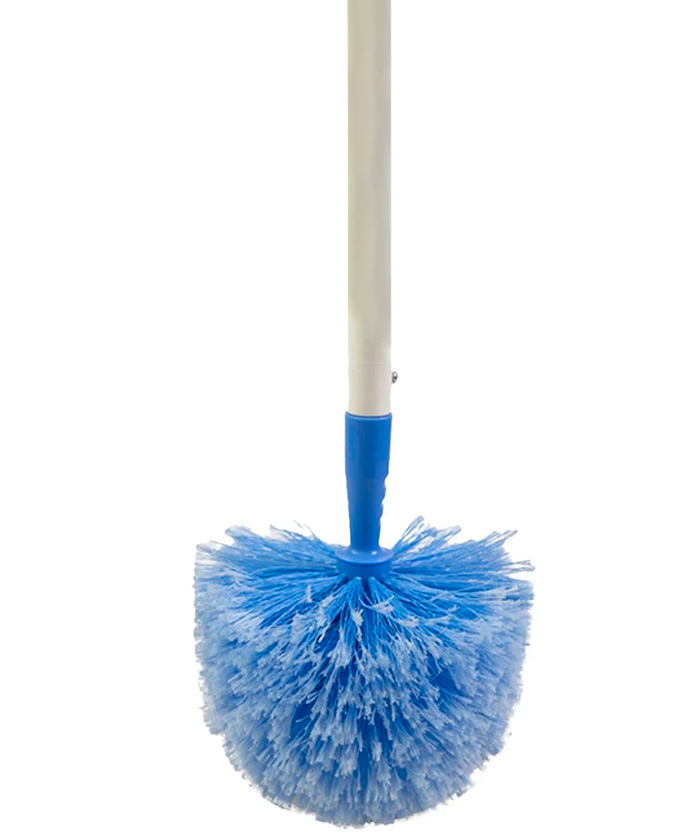 Domed Head Cobweb Brush Brush With Extending Handle - Extra Soft