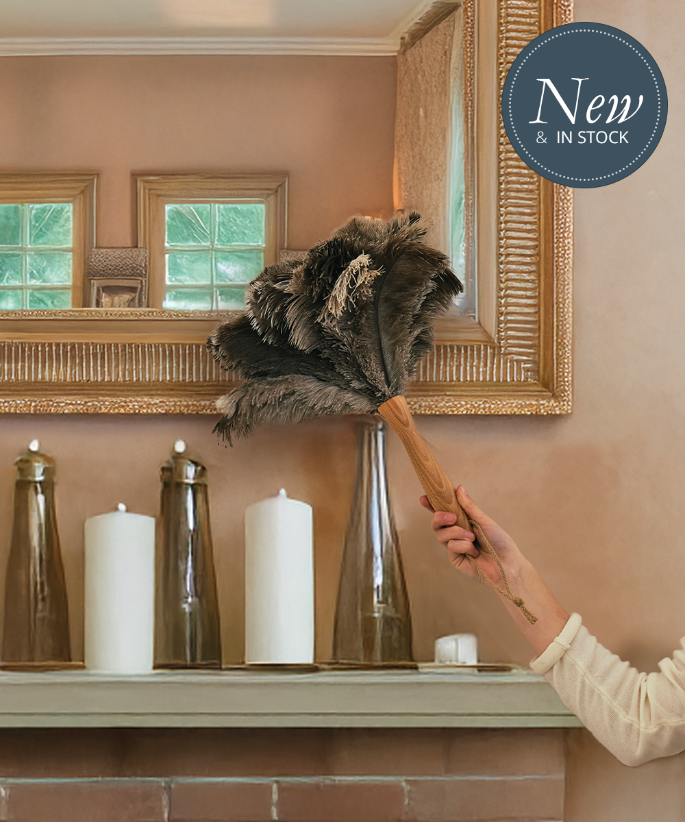 Natural by Hillbrush Ostrich Feather Duster