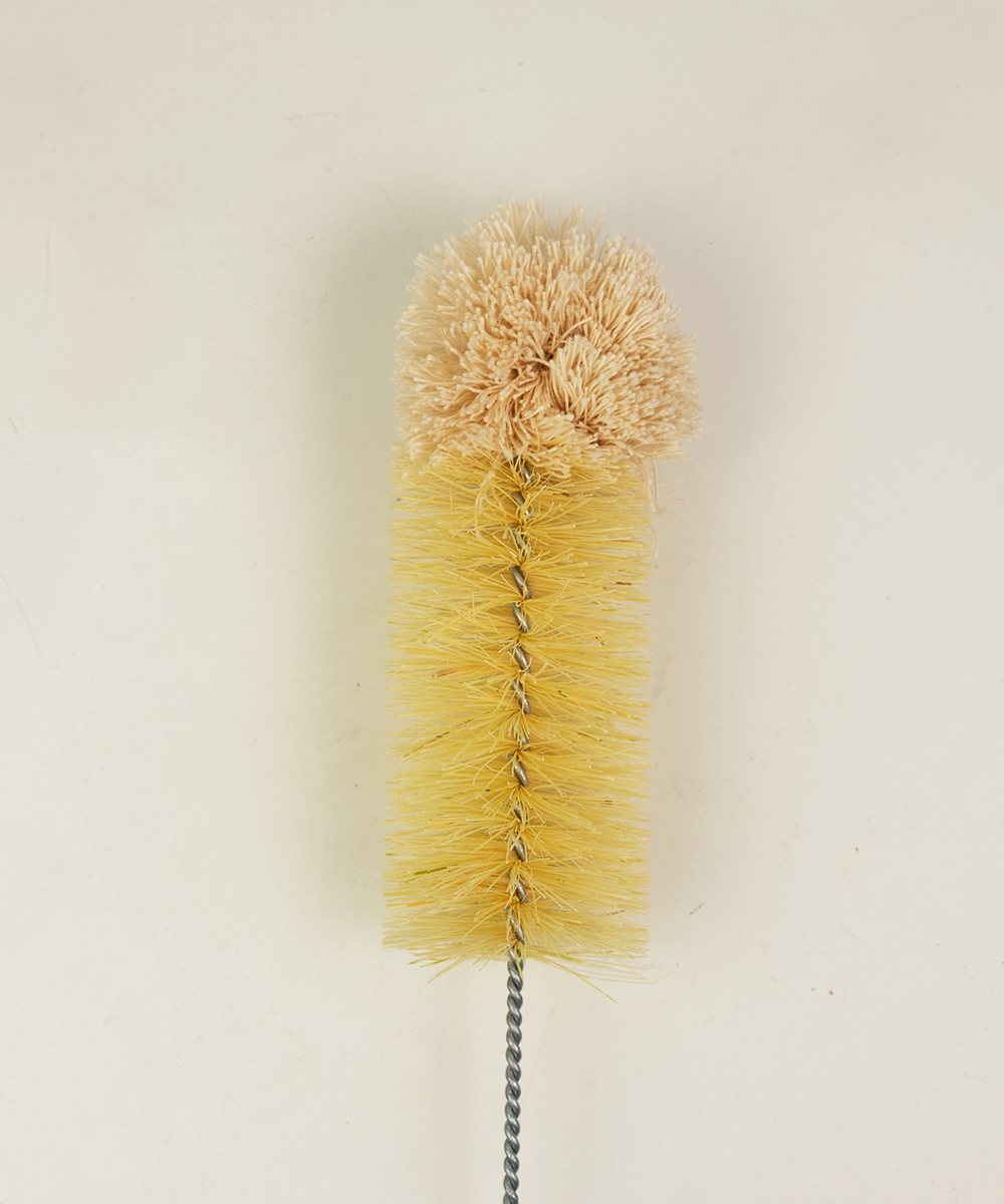 Natural by Hillbrush Bottle Brush – 50mm Diameter (Tampico & Cotton)