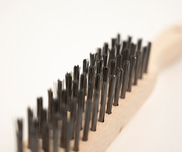 Traditional Wire Scratch Brush With Scraper - Stiff