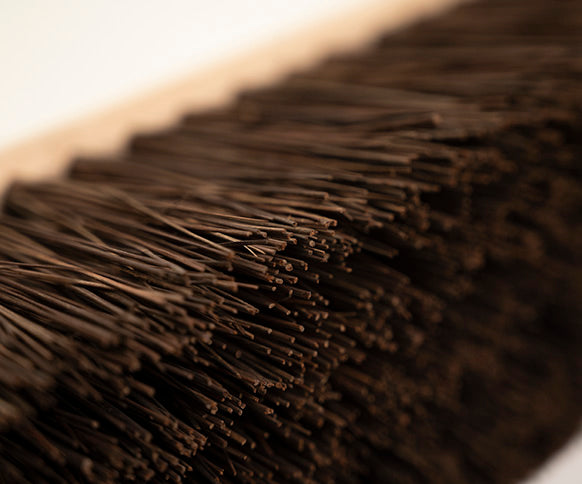 Finest by Hillbrush Wooden Platform Broom With Handle - Stiff