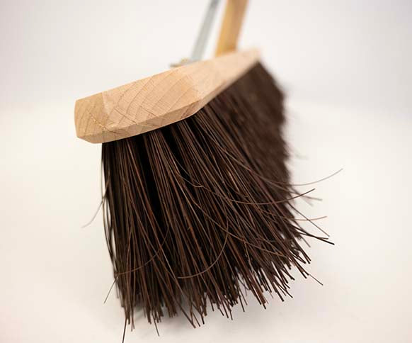 Finest by Hillbrush Wooden Broom With Handle & Stay - Stiff