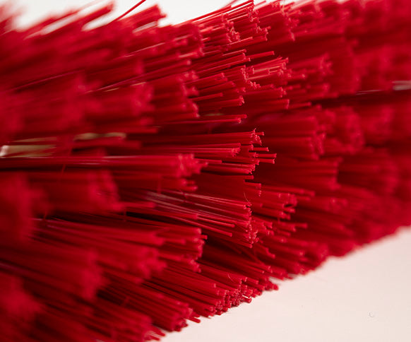 Traditional Wooden Platform Broom With Handle - Stiff