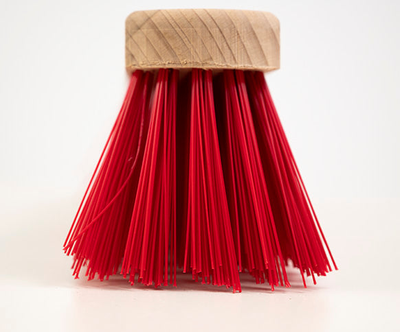 Traditional Wooden Platform Broom With Handle - Stiff