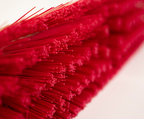 Traditional Wooden Platform Broom With Handle - Medium Stiff