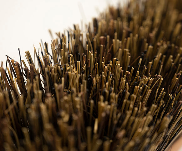 Traditional Wooden Platform Broom With Handle - Stiff